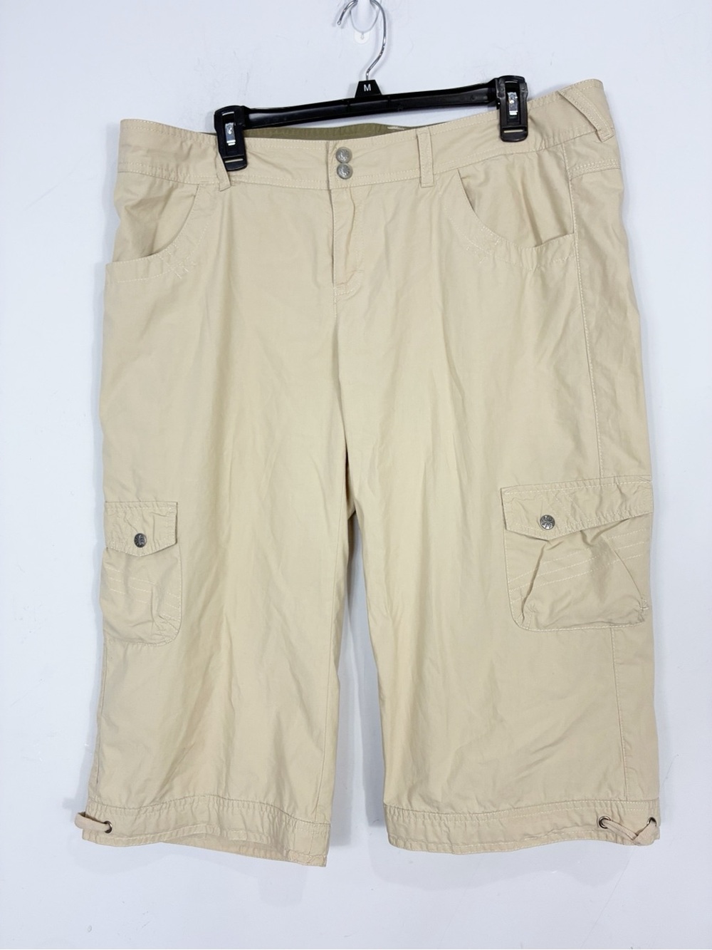 ATHLETA Despia Kicker Crop Cargo Bermuda Shorts Y2k Capri Pants Hiking 16T